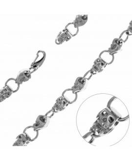 Мужская цепь "Черепа" из стали ЦС-79