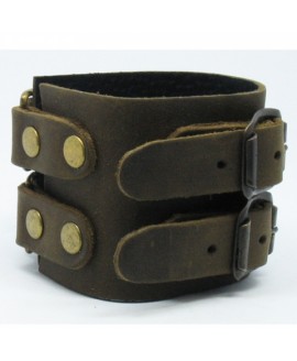 Мужской кожаный браслет L-716