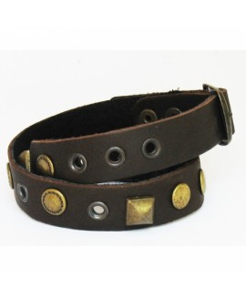 Кожаный браслет мужской М-513