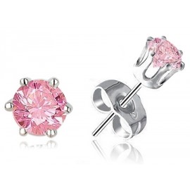 Серьги-гвоздики с цирконием 180-7SS