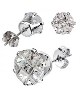 Гвоздики с кубическим цирконием 180-4SS