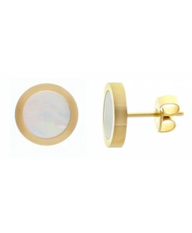 Серьги-гвоздики с перламутром 841SS