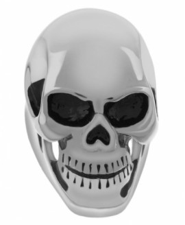 Кольцо стальное Череп KS-1362