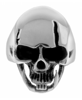 Стальное кольцо с черепом KS1369