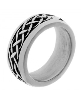 Стальное кольцо с орнаментом KS1525
