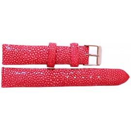 Ремешок для часов шлифованная кожа ската Red