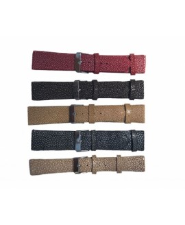 Ремешки из шлифованной кожи ската