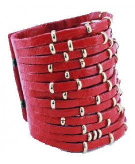 Кожаный браслет со SWAROVSKI SW-803