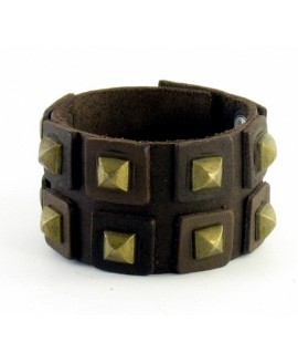 Кожаный браслет M-500