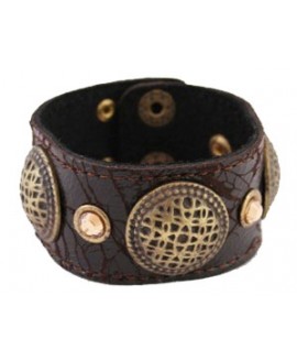 Кожаный браслет со SWAROVSKI SW-815